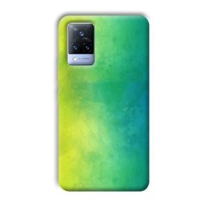 Green Pattern Phone Customized Printed Back Cover for Vivo V21