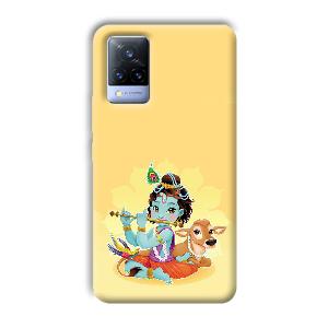 Baby Krishna Phone Customized Printed Back Cover for Vivo V21