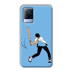 Cricketer Phone Customized Printed Back Cover for Vivo V21