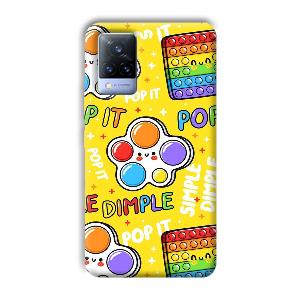 Pop It Phone Customized Printed Back Cover for Vivo V21