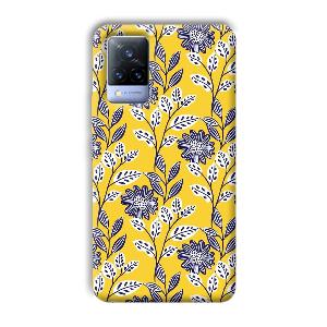 Yellow Fabric Design Phone Customized Printed Back Cover for Vivo V21