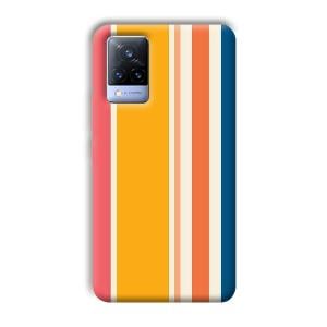 Colorful Pattern Phone Customized Printed Back Cover for Vivo V21
