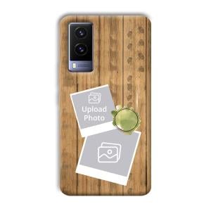 Wooden Photo Collage Customized Printed Back Cover for Vivo V21e