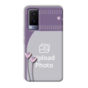 Lilac Pattern Customized Printed Back Cover for Vivo V21e