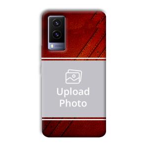 Solid Red Customized Printed Back Cover for Vivo V21e