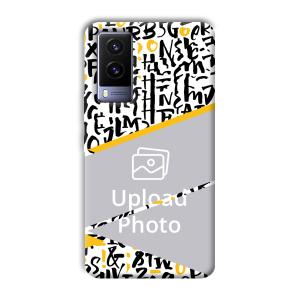 Letters Customized Printed Back Cover for Vivo V21e