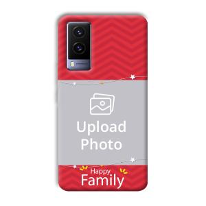 Happy Family Customized Printed Back Cover for Vivo V21e