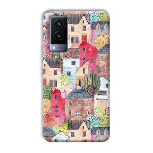 Colorful Homes Phone Customized Printed Back Cover for Vivo V21e