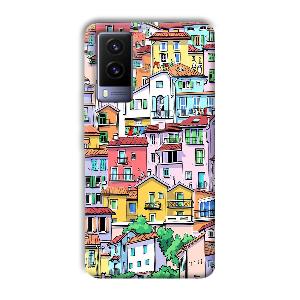 Colorful Alley Phone Customized Printed Back Cover for Vivo V21e