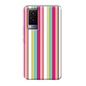 Lines Pattern Phone Customized Printed Back Cover for Vivo V21e