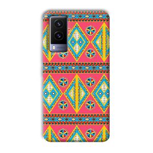 Colorful Rhombus Phone Customized Printed Back Cover for Vivo V21e