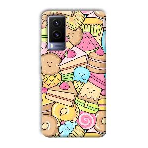 Love Desserts Phone Customized Printed Back Cover for Vivo V21e