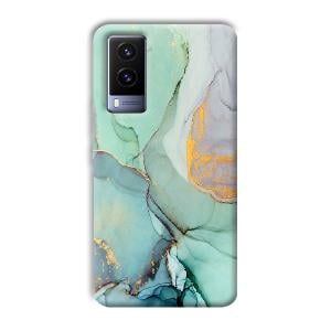 Green Marble Phone Customized Printed Back Cover for Vivo V21e