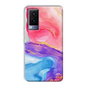 Water Colors Phone Customized Printed Back Cover for Vivo V21e