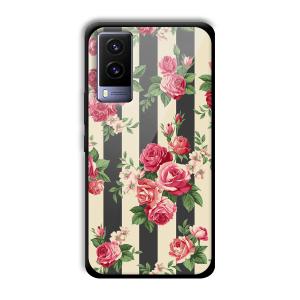 Wall of Flowers Customized Printed Glass Back Cover for Vivo V21e