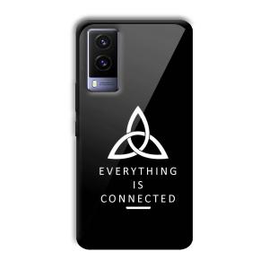 Everything is Connected Customized Printed Glass Back Cover for Vivo V21e