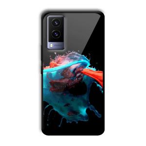 Mix of Colors Customized Printed Glass Back Cover for Vivo V21e