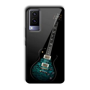 Neon Guitar Customized Printed Glass Back Cover for Vivo V21e