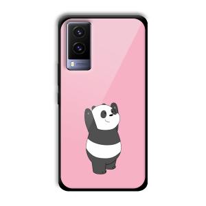 Pink Panda Customized Printed Glass Back Cover for Vivo V21e
