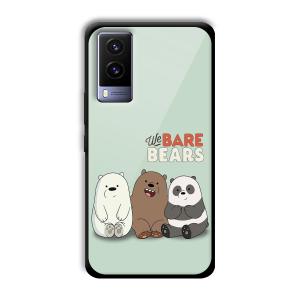 We Bare Bears Customized Printed Glass Back Cover for Vivo V21e