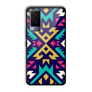 Arrows Abstract Customized Printed Glass Back Cover for Vivo V21e