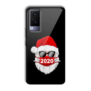 2020 Santa Customized Printed Glass Back Cover for Vivo V21e