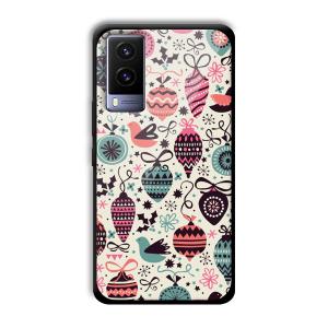 Abstract Customized Printed Glass Back Cover for Vivo V21e