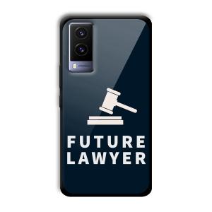 Future Lawyer Customized Printed Glass Back Cover for Vivo V21e