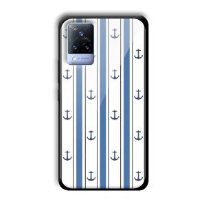 Sailor Anchors Customized Printed Glass Back Cover for Vivo V21