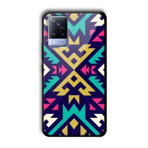Arrows Abstract Customized Printed Glass Back Cover for Vivo V21