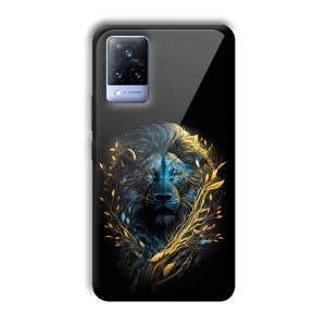 Golden Lion Customized Printed Glass Back Cover for Vivo V21