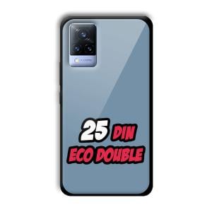 25 Din Customized Printed Glass Back Cover for Vivo V21
