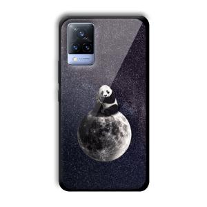 Astronaut Panda Customized Printed Glass Back Cover for Vivo V21