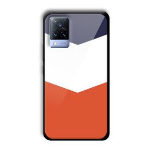 3 Colors Customized Printed Glass Back Cover for Vivo V21