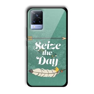 Seize the Day Customized Printed Glass Back Cover for Vivo V21