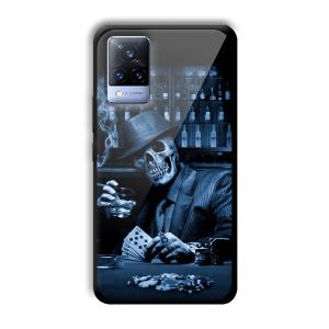Scary Man Customized Printed Glass Back Cover for Vivo V21