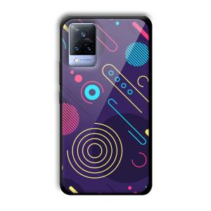 Purple Music Customized Printed Glass Back Cover for Vivo V21