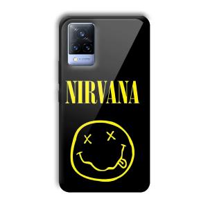 Nirvana Emoji Customized Printed Glass Back Cover for Vivo V21