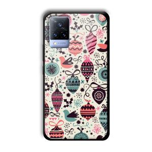 Abstract Customized Printed Glass Back Cover for Vivo V21