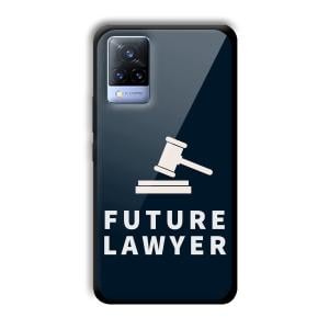 Future Lawyer Customized Printed Glass Back Cover for Vivo V21