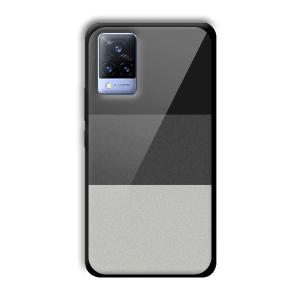 Shades of Grey Customized Printed Glass Back Cover for Vivo V21