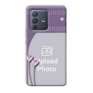 Lilac Pattern Customized Printed Back Cover for Vivo V23 Pro