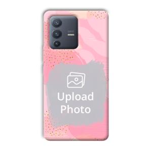 Sparkly Pink Customized Printed Back Cover for Vivo V23 Pro
