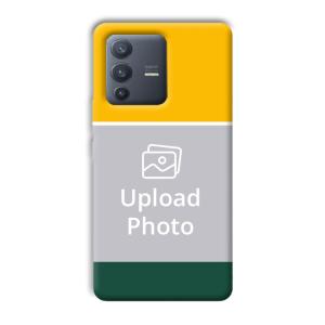 Yellow Green Customized Printed Back Cover for Vivo V23 Pro