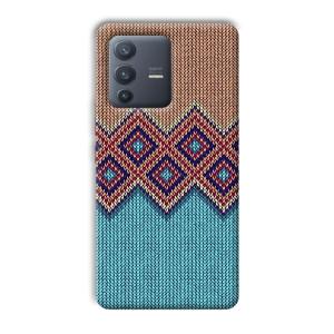 Fabric Design Phone Customized Printed Back Cover for Vivo V23 Pro