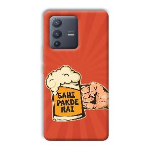 Sahi Pakde Hai Phone Customized Printed Back Cover for Vivo V23 Pro