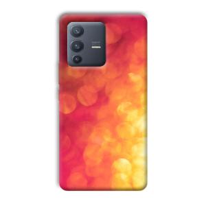Red Orange Phone Customized Printed Back Cover for Vivo V23 Pro
