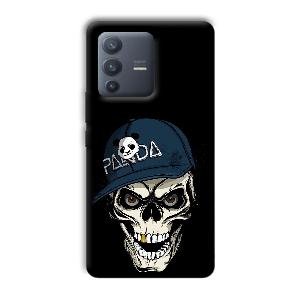 Panda & Skull Phone Customized Printed Back Cover for Vivo V23 Pro