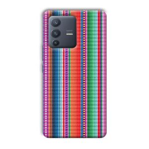 Fabric Pattern Phone Customized Printed Back Cover for Vivo V23 Pro