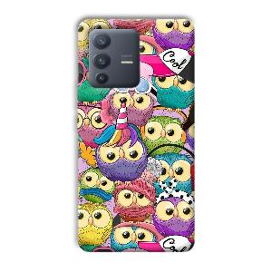 Colorful Owls Phone Customized Printed Back Cover for Vivo V23 Pro